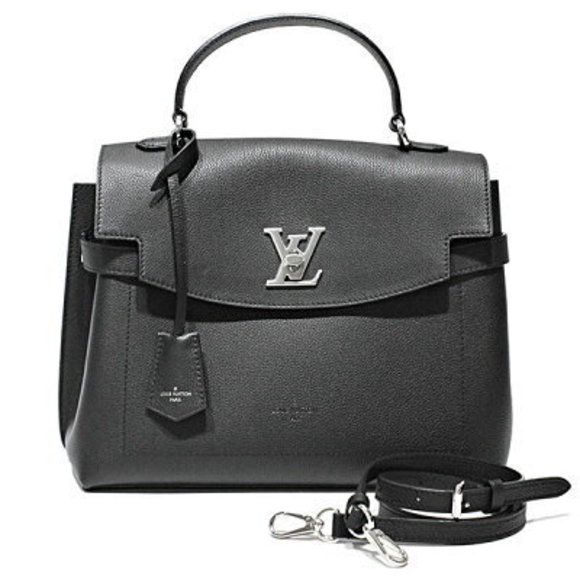 mint Louis Vuitton Lockme Ever Noir Black calfskin bag Shoulder Bag black - Picture 1 of 4